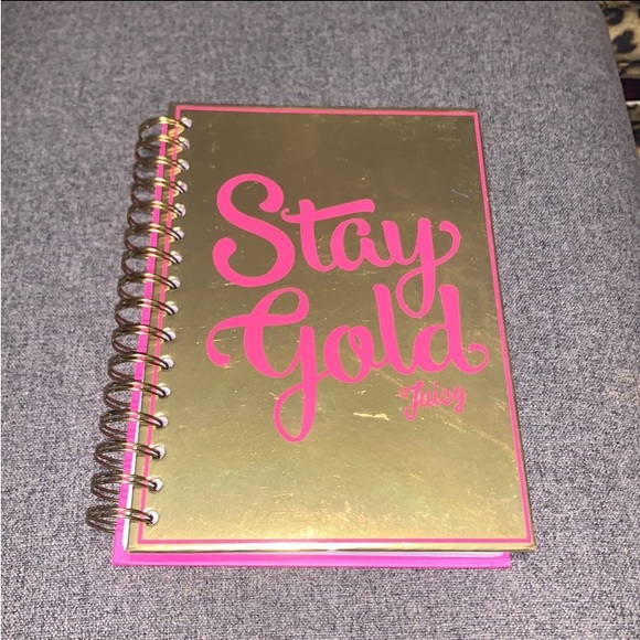 Juicy Couture “Stay Gold” spiral notebook - Picture 1 of 4